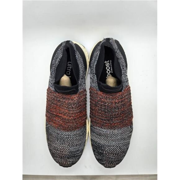 Adidas UltraBoost Laceless Shoes Mens 7.5 Grey Red Running Athletic Gym Sneakers main image 6